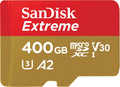 SanDisk 400GB Extreme microSDXC UHS-I/U3 A2 Memory Card with Adapter,