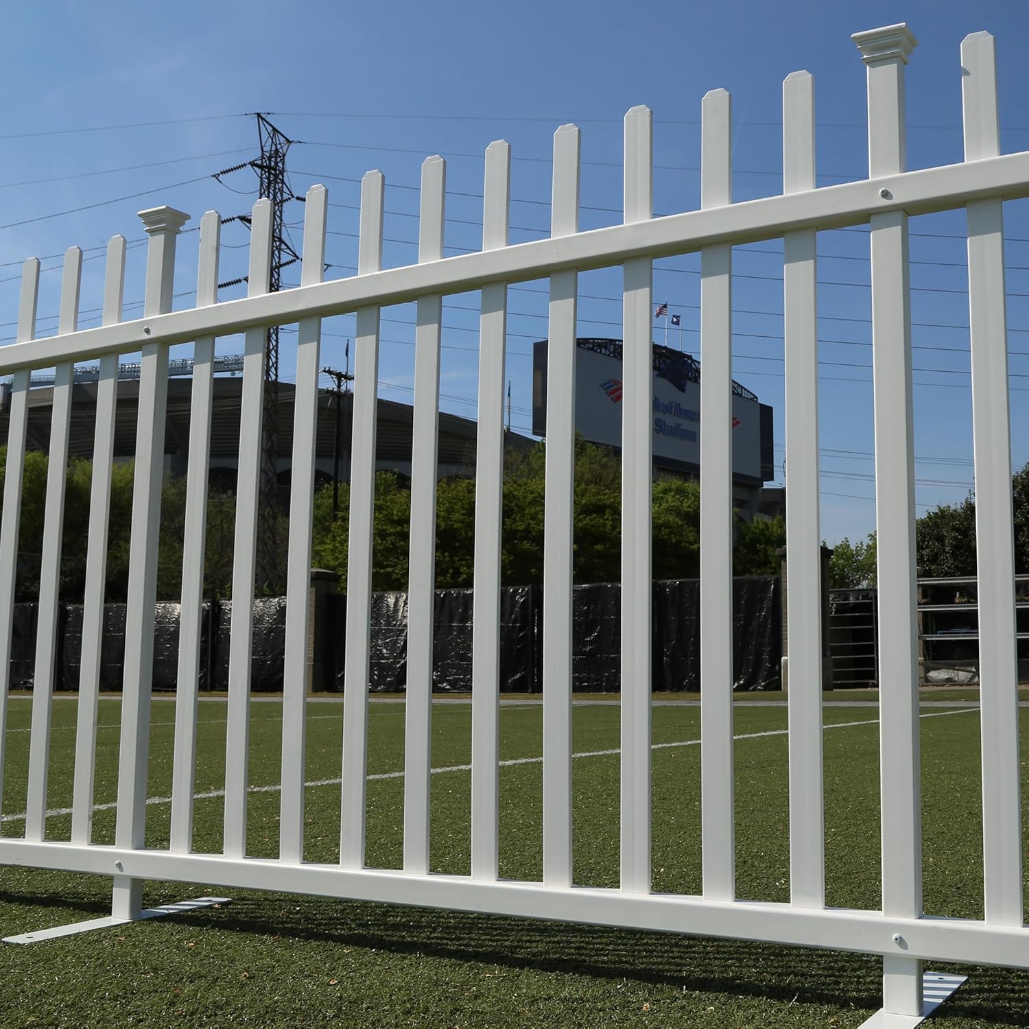Portable Vinyl Picket Fence Kit 2 Panels a7