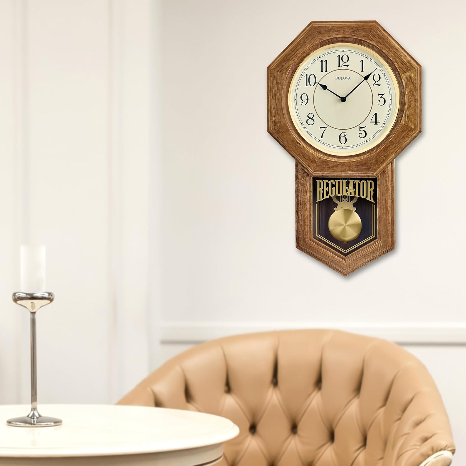 Golden Oak Table Clock 7k