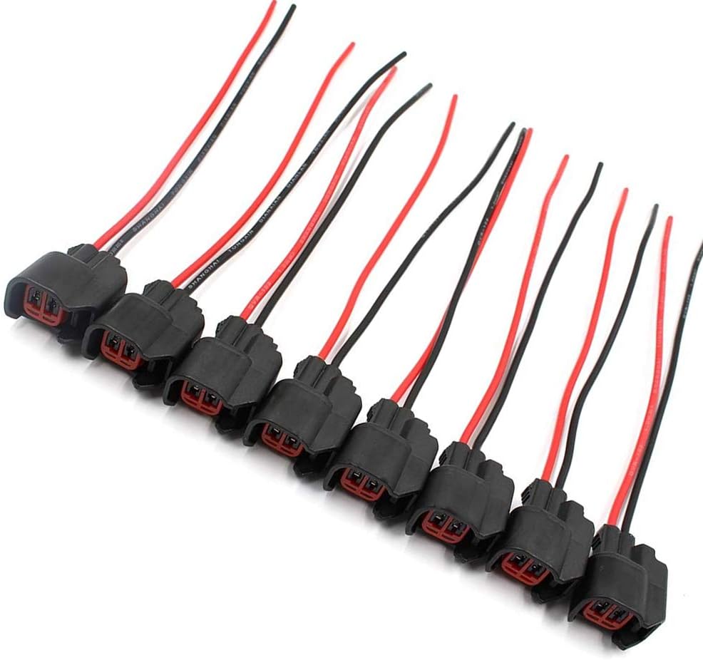 Fuel Injector Connector Pigtail Wire 8Pcs EV6 USCAR k7