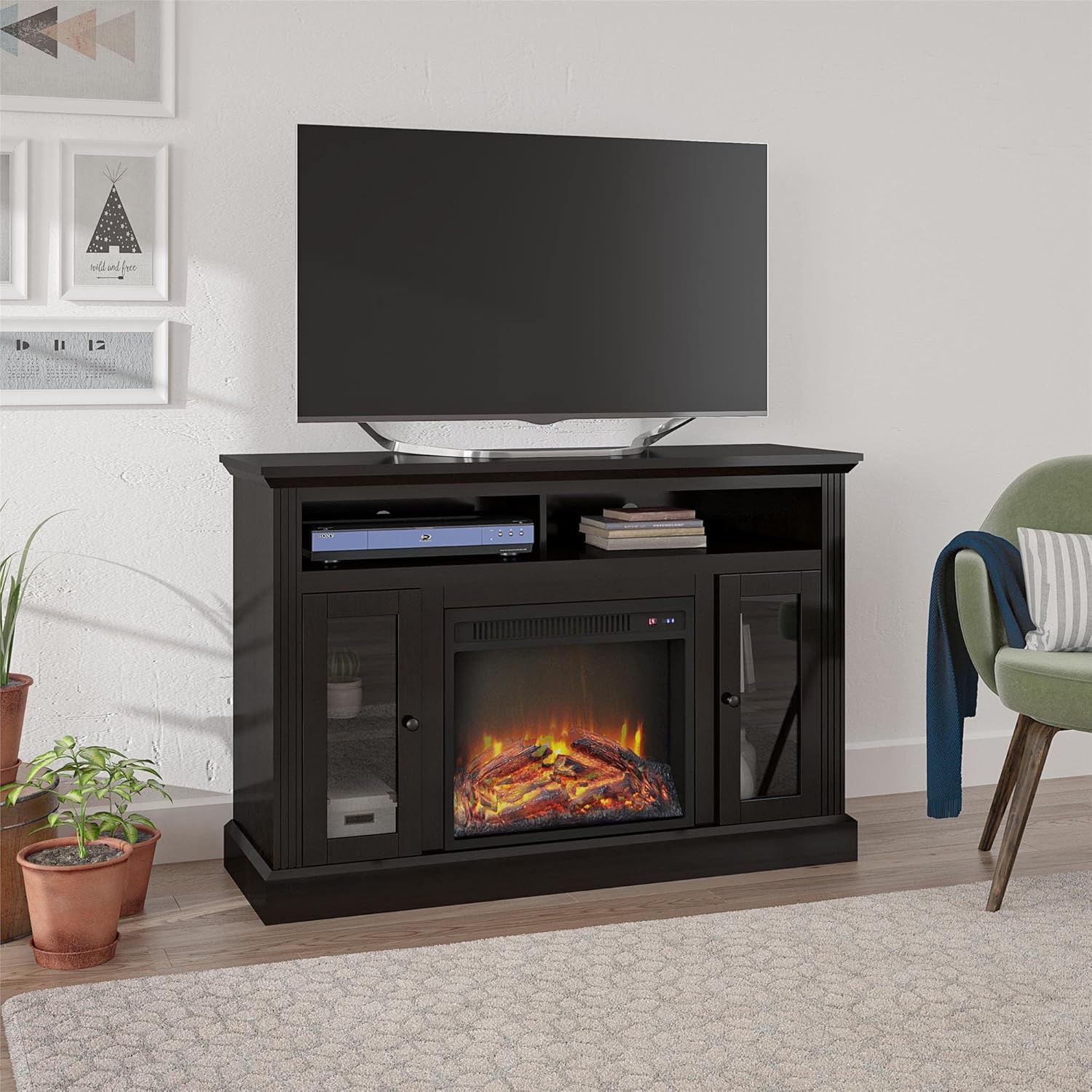 Electric Fireplace TV Console for TVs up to 50 Espresso 7k