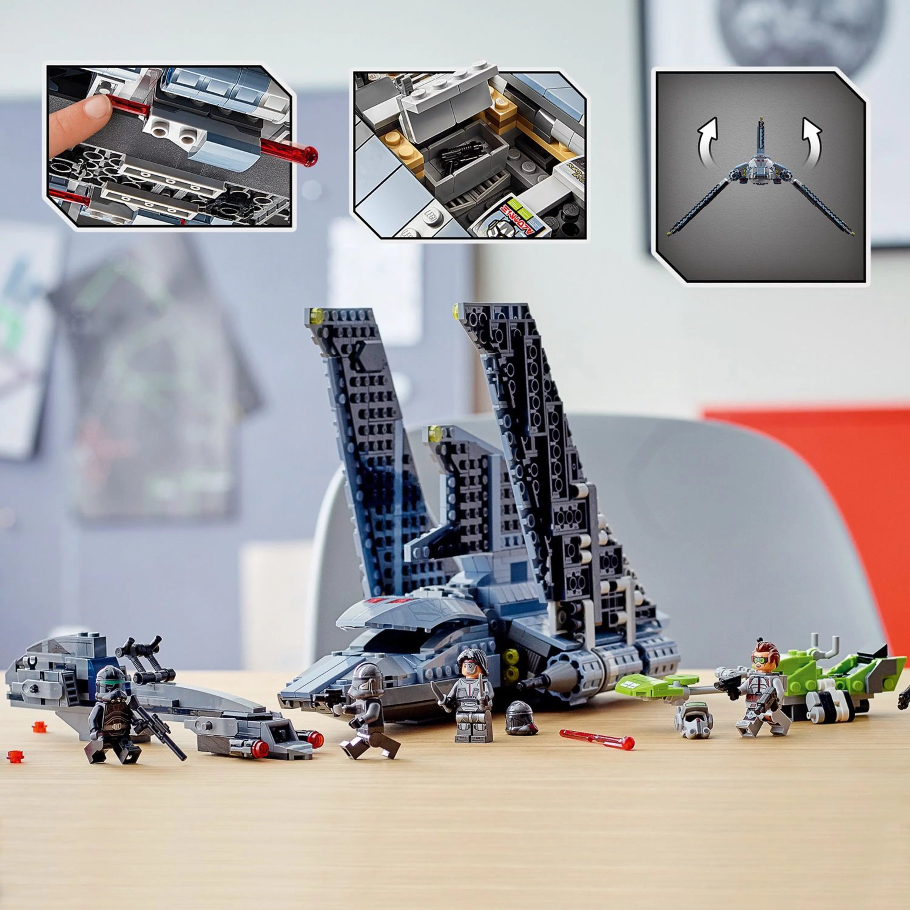 Star Wars The Bad Batch Attack Shuttle Building Toy Set 969 Pieces K7