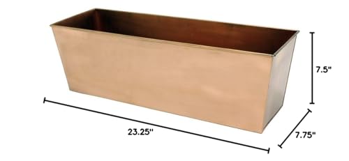 Copper Window Flowerbox Planter Large A7k