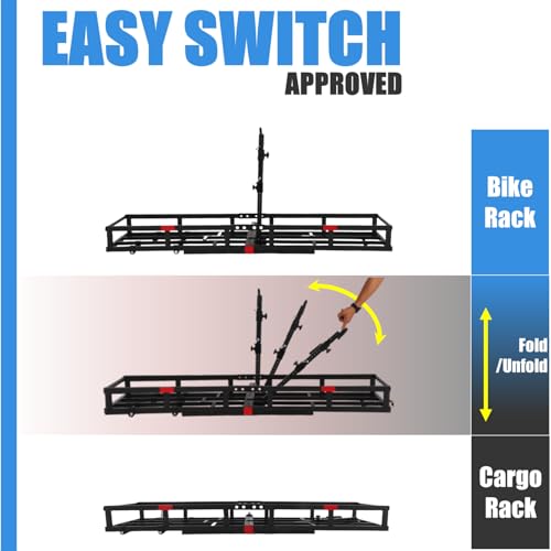 Bike Rack for 2 Ebikes, Heavy-Duty, 2" Receiver A7k