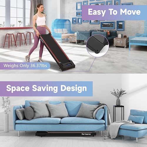 Walking Pad Under Desk Treadmill, Portable 2.5HP Quiet Machine 7k
