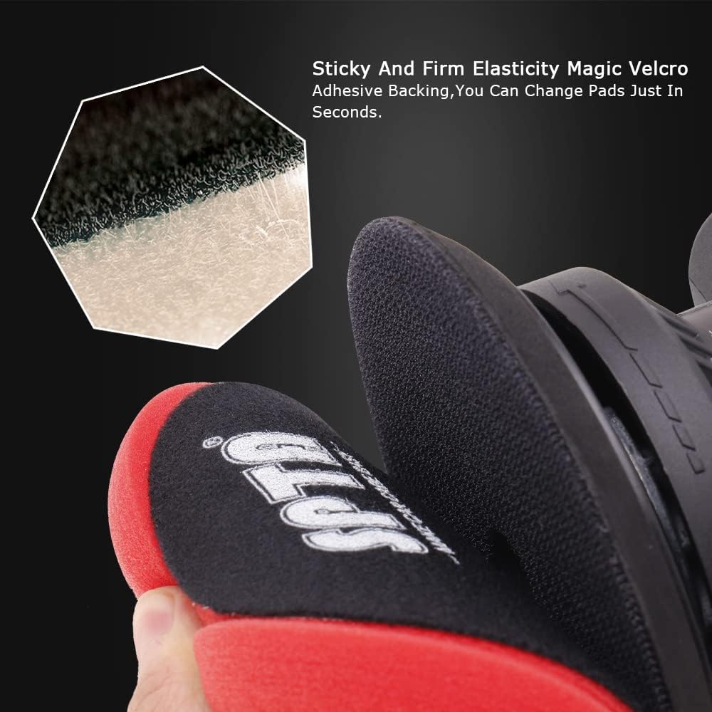 Cordless Car Buffer Polisher with 2 Batteries, Variable Speed Kit 7k