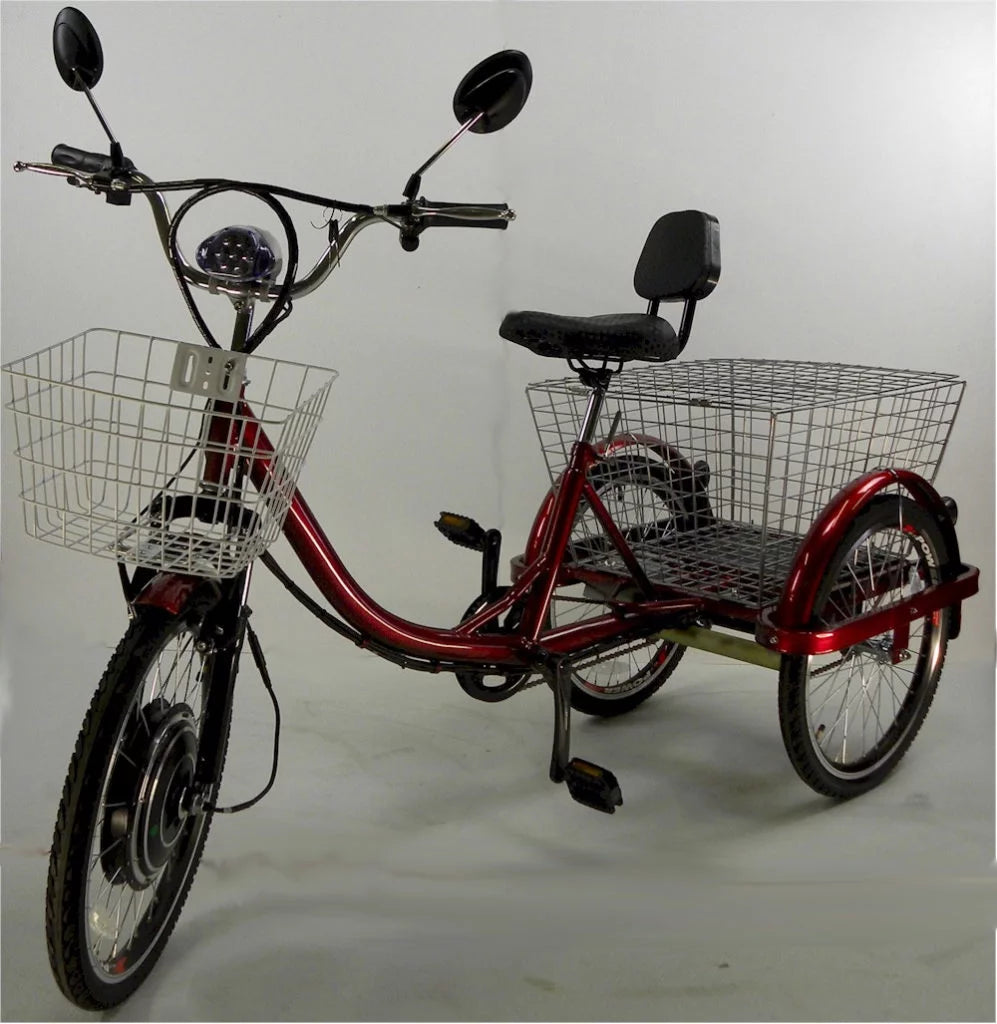 Adult Electric Tricycle, Electric Trike for Seniors, Three-wheeled Electric Bike - Curated Treasures Market