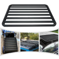63"x43" Platform Flat Roof Rack Cargo Luggage Carrier Aluminum for Most SUVs - Curated Treasures Market