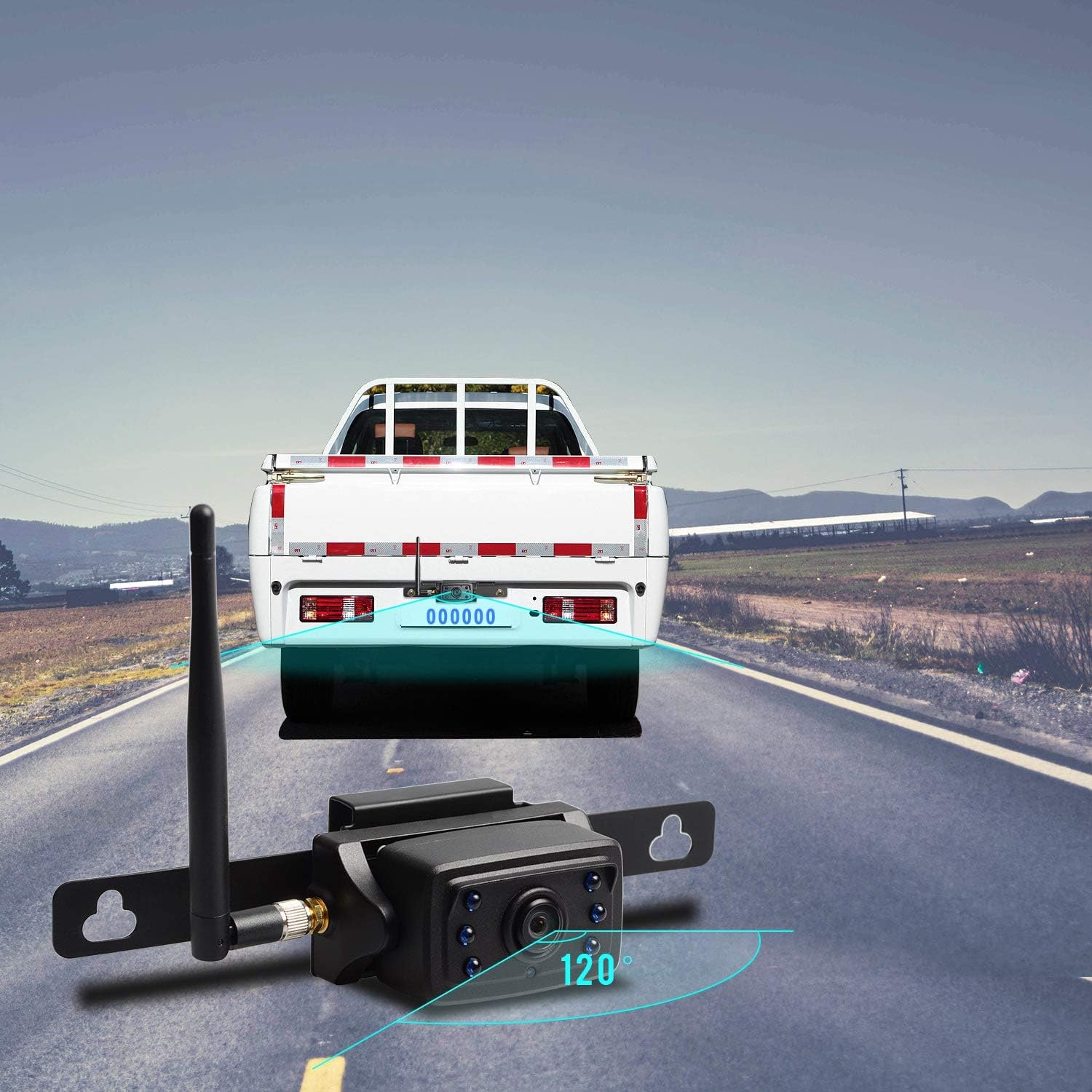 Wireless Backup Camera System 5" Monitor IP69K Waterproof Reversing Kit a7