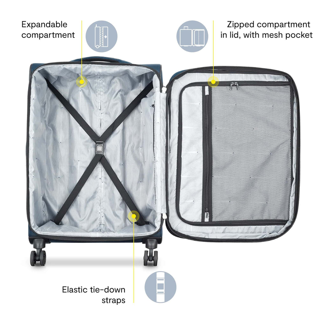 Softside Spinner Luggage 28 Inch Green k7