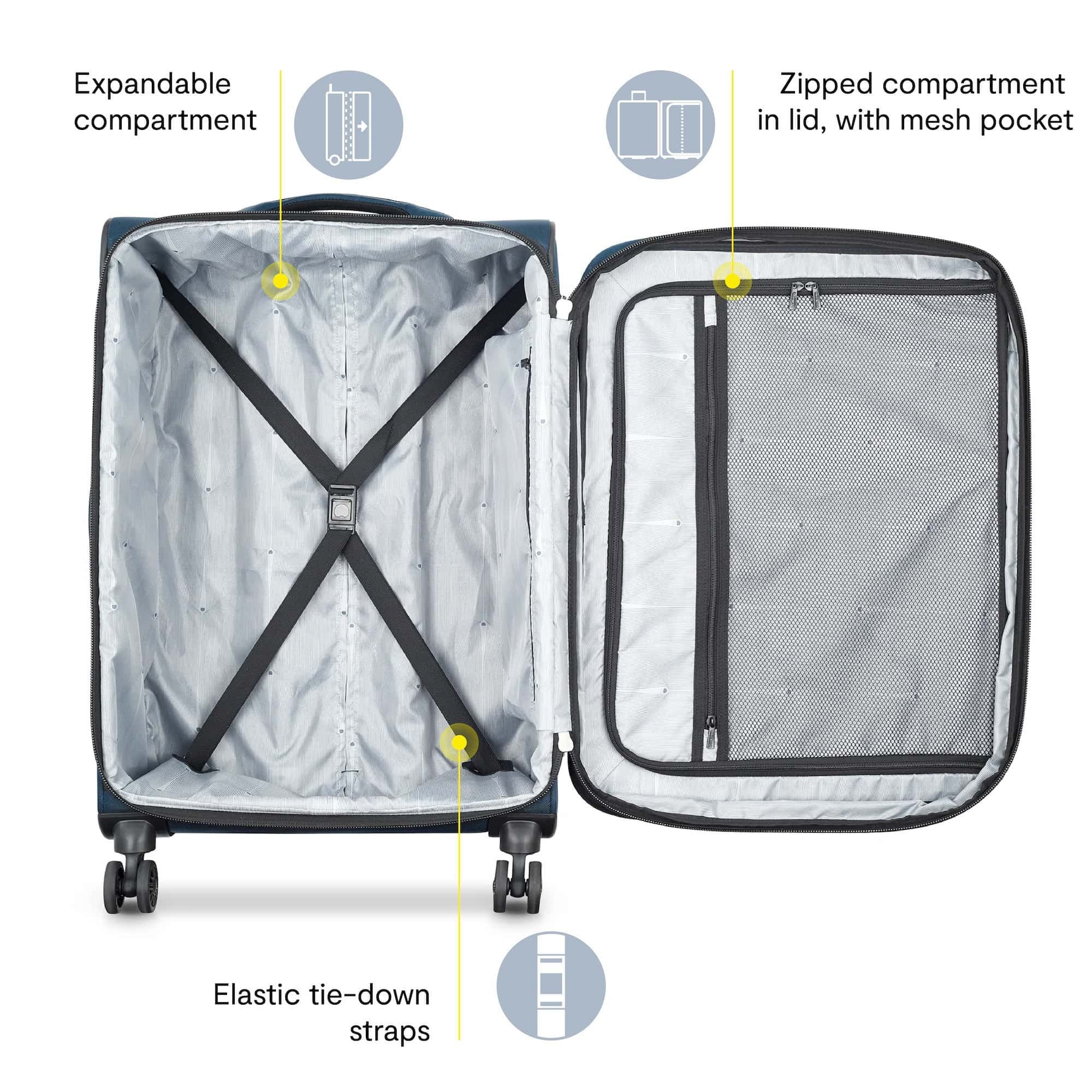 Softside Spinner Luggage 28 Inch Green k7