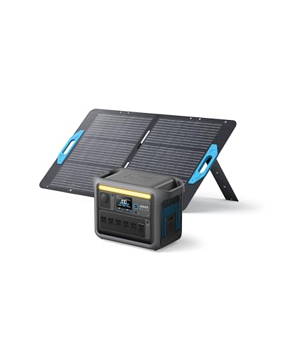 Portable Power Station 1800W Solar Generator 1056Wh LiFePO4 Battery 6 AC Outlets 2400W k7