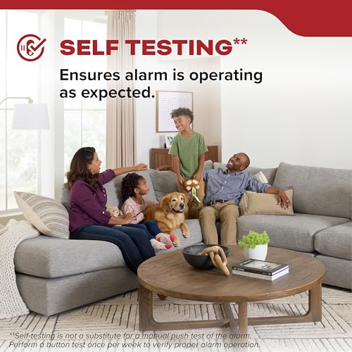 Smoke Detector with Battery Backup and LED Alerts k7