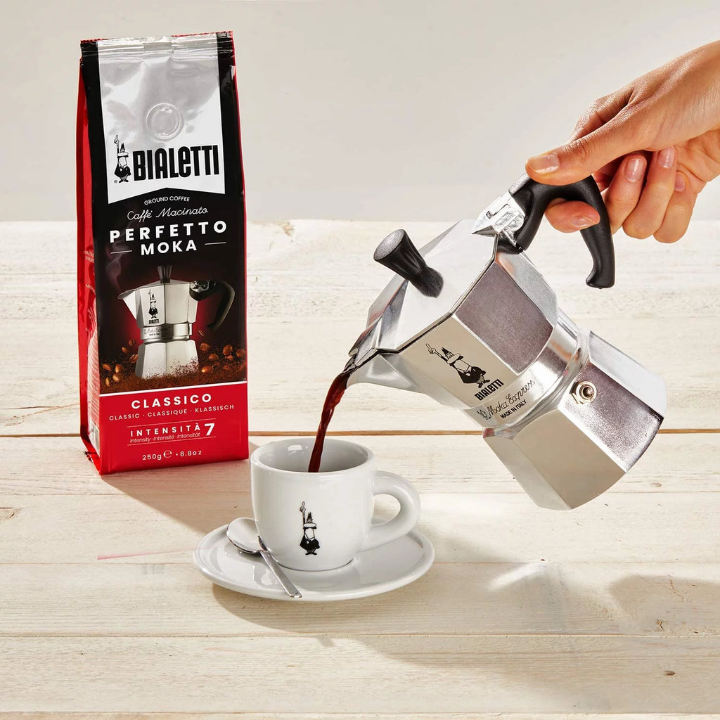Aluminum 6 Cup Stovetop Espresso Coffee Maker Silver k7
