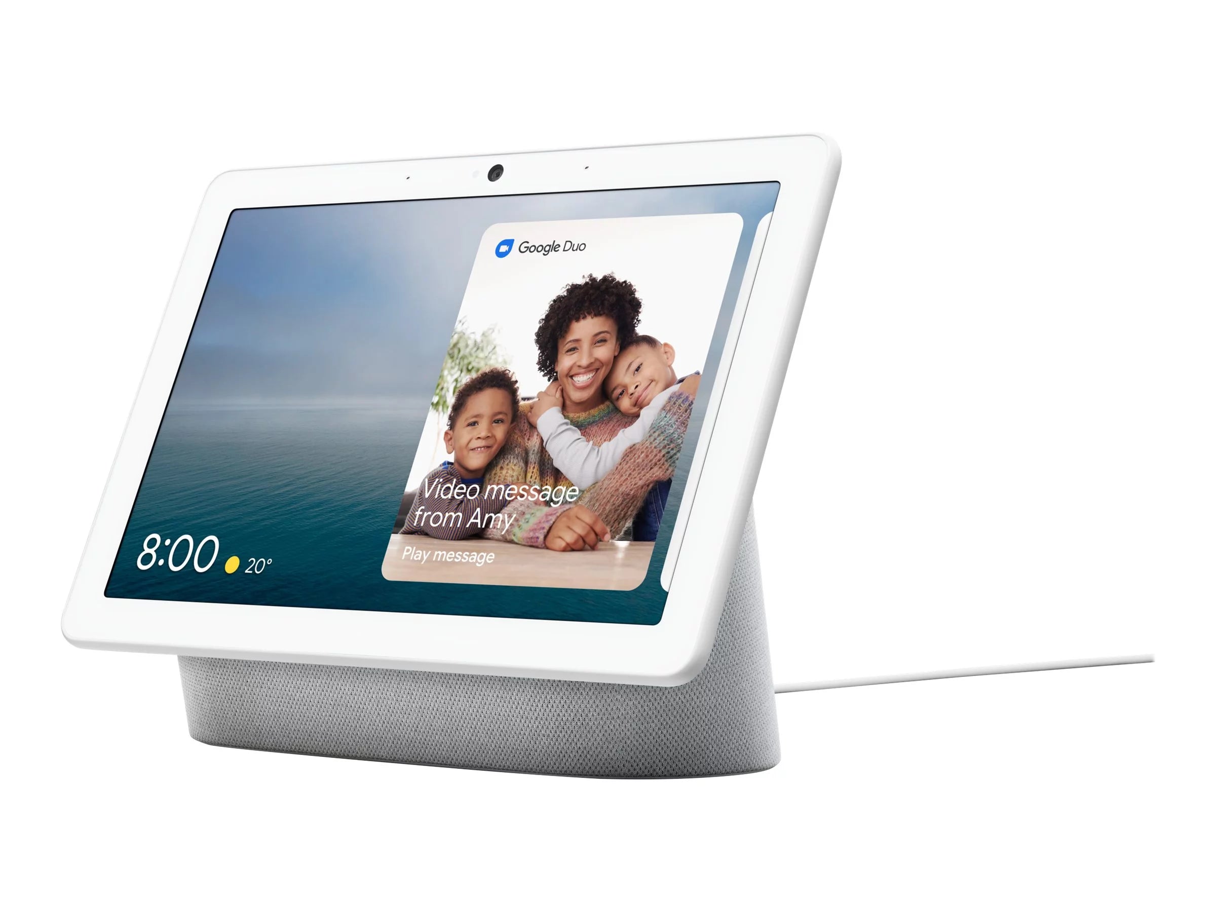 Google Nest Hub Max - Smart display - LCD 10" - 2.1-channel - wireless - Wi-Fi, Bluetooth - chalk