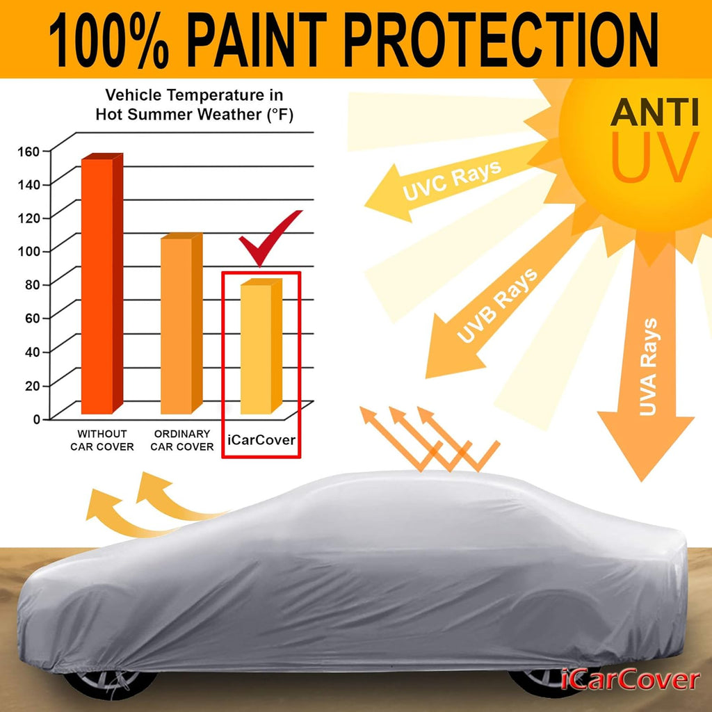 Ford Mustang 1987-1993 Full Car Cover Waterproof Outdoor Protection k7