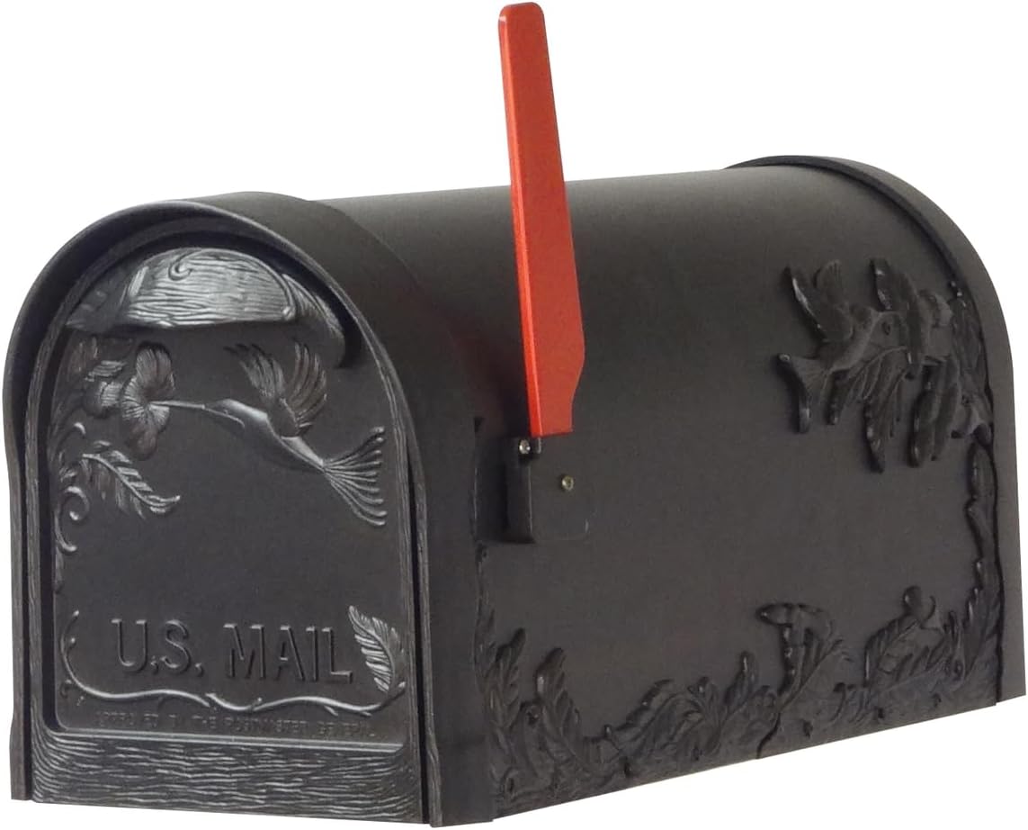 Hummingbird Curbside Mailbox with Locking Insert and Post k7m