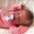 Reborn Baby Dolls, 18" Realistic Newborn Baby Dolls Girl with Soft Vinyl Silicone Full Body, Lifelike Sleeping Baby Dolls for Girls, Reborn Baby Doll Gift Set for 3+ Year Old Kids
