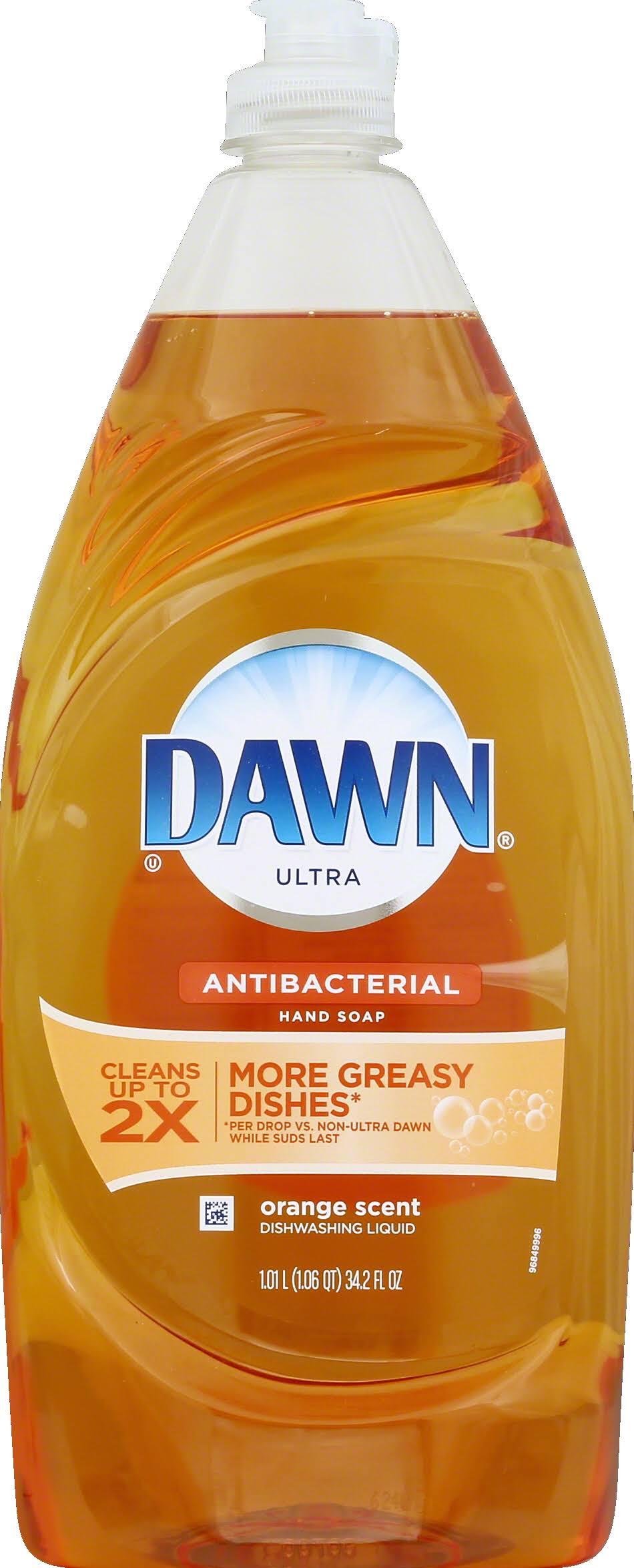 Dishwashing Liquid Antibacterial Orange 34.2 oz K7m