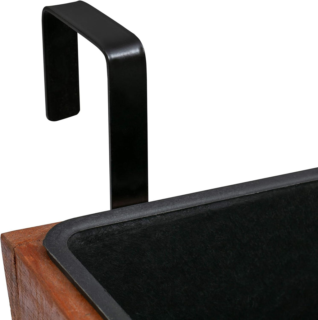 Rectangular Hanging Planter 2-Pack Brown K7m