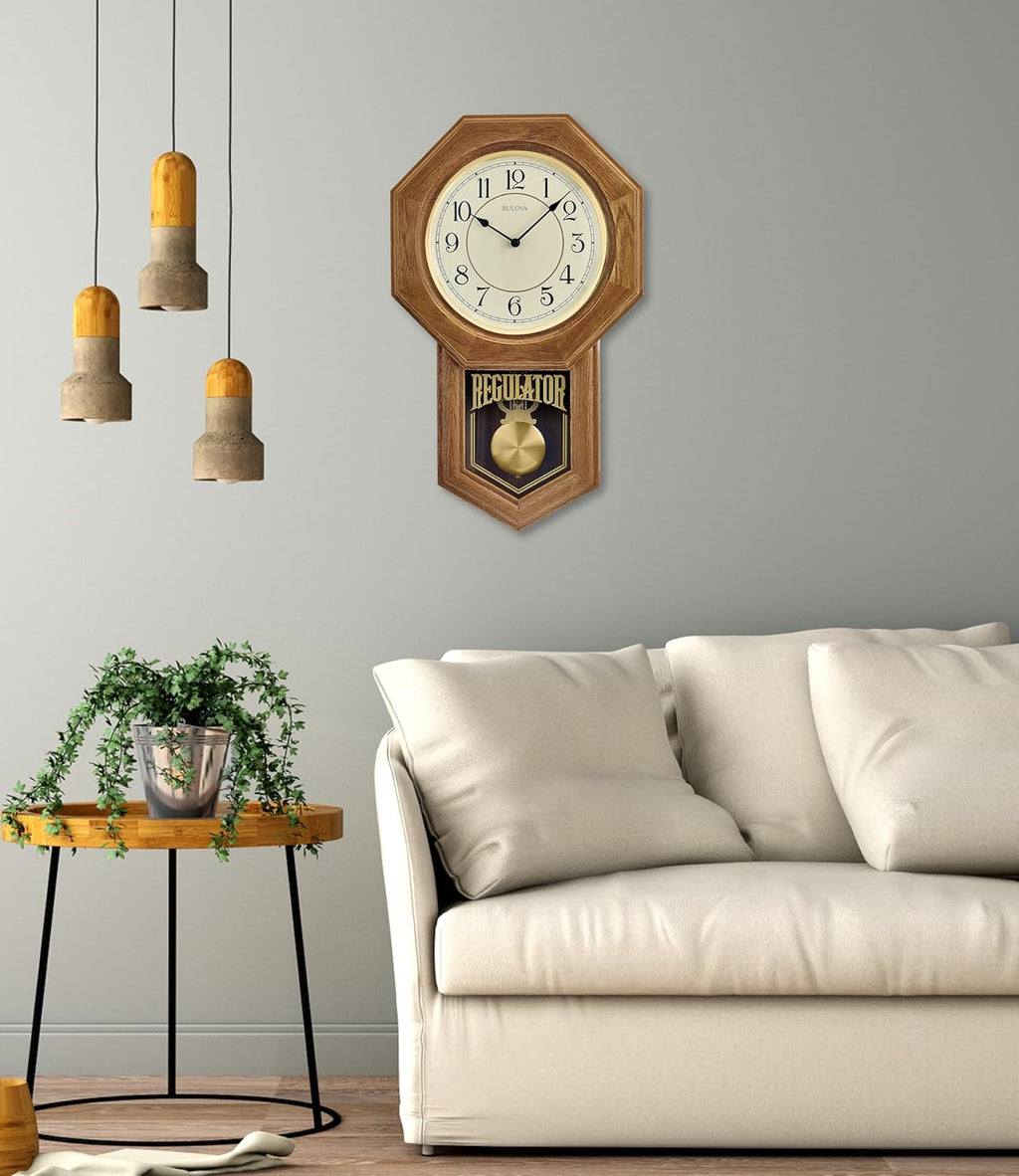 Golden Oak Table Clock 7k