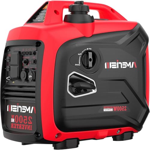 Gas Powered Portable Inverter Generator, CO Sensor, Quiet Backup A7