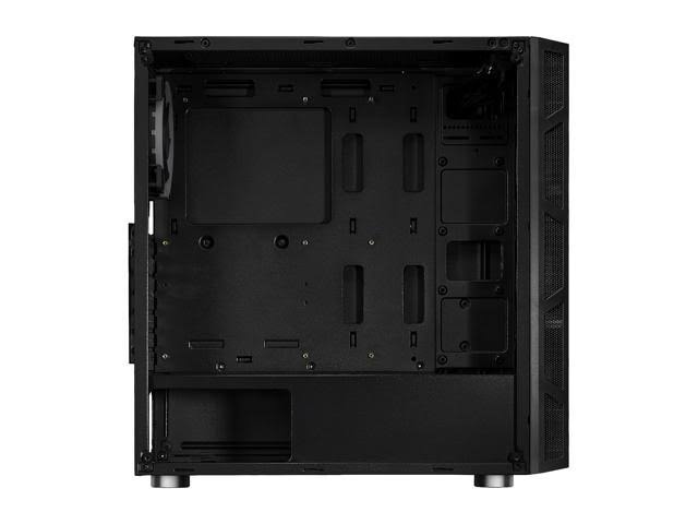 Gaming PC Case with Dual Ring Blue LED Fans 7k