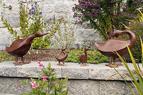 Duck Statuary Indoor Outdoor Decor Bronze k7