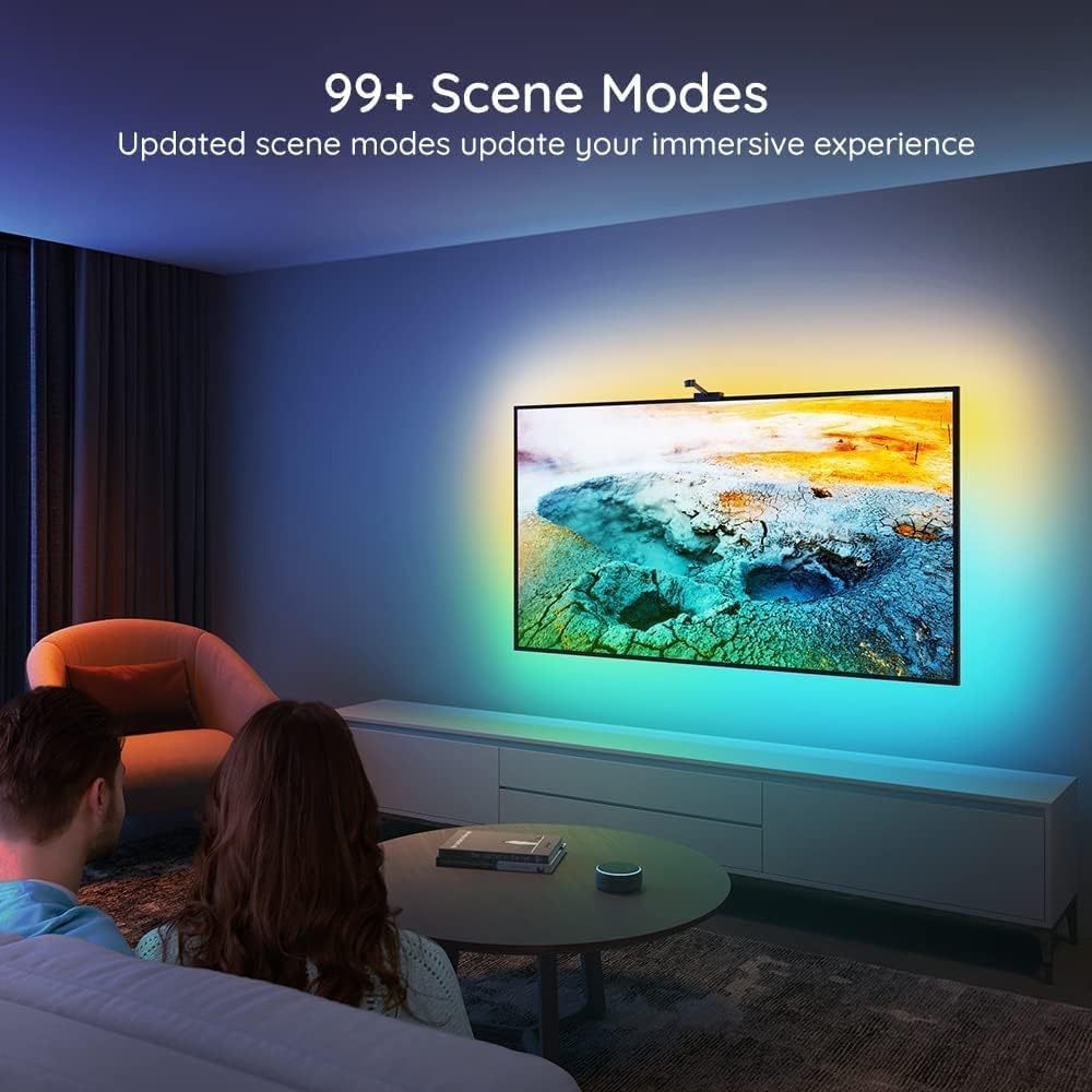TV LED Backlights for 75-85 inch, 16.4ft RGBIC WiFi with Camera, App Control a7