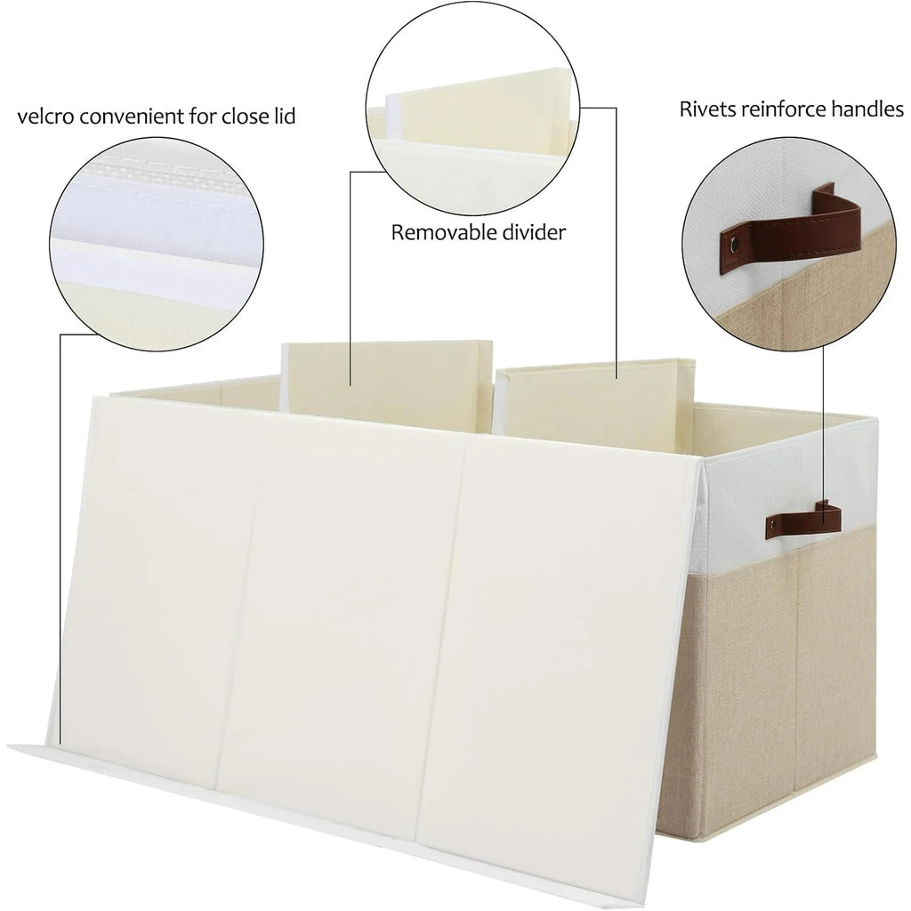 Extra Large Toy Storage Box with Lid and Dividers a7