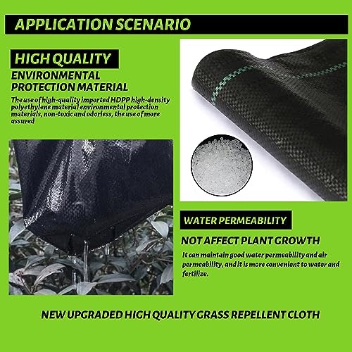 Weed Barrier Landscape Fabric 3x200FT Heavy Duty Ground Cover k7