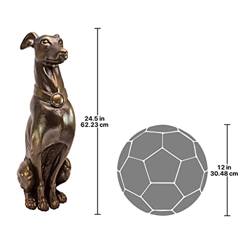 Dog Basket Statue 19 Inch Stone a7
