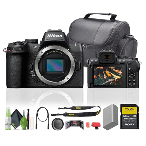 Nikon Z50II Mirrorless Camera Body Bundle with 64GB Memory Card + Cleaning Kit + Camera Bag + More Accessories