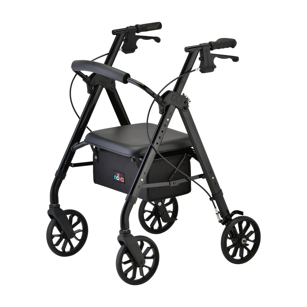 Nova Medical Star Alluminum Rollator, 8 Inch Wheel - Curated Treasures Market