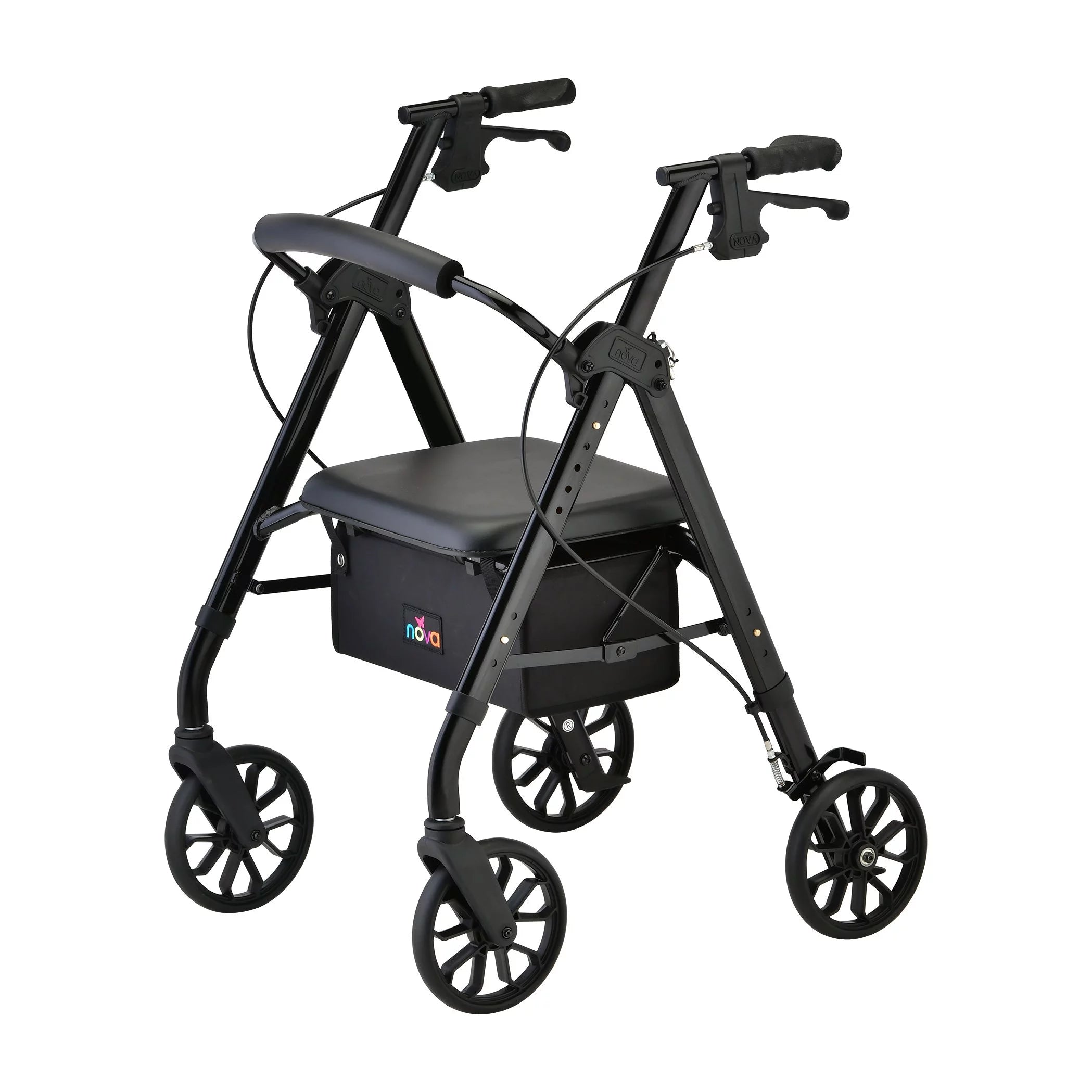 Nova Medical Star Alluminum Rollator, 8 Inch Wheel - Curated Treasures Market