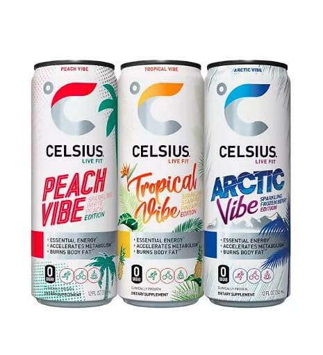 Sparkling Energy Drink 12 Pack Variety Sampler A7k