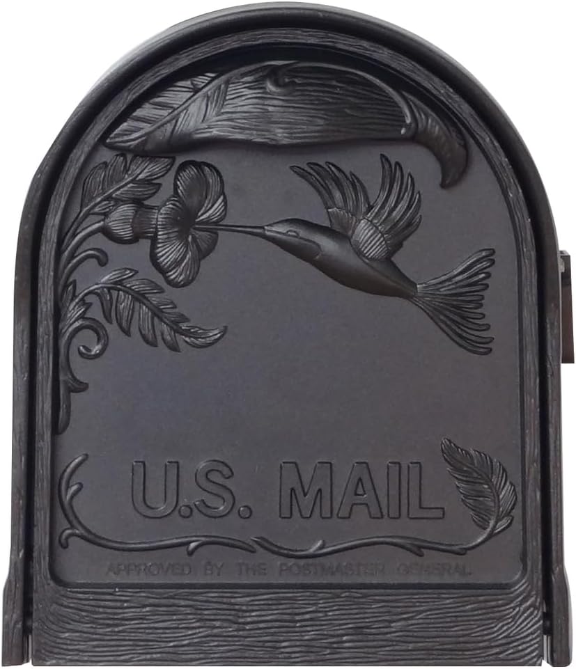 Hummingbird Curbside Mailbox with Locking Insert and Post k7m