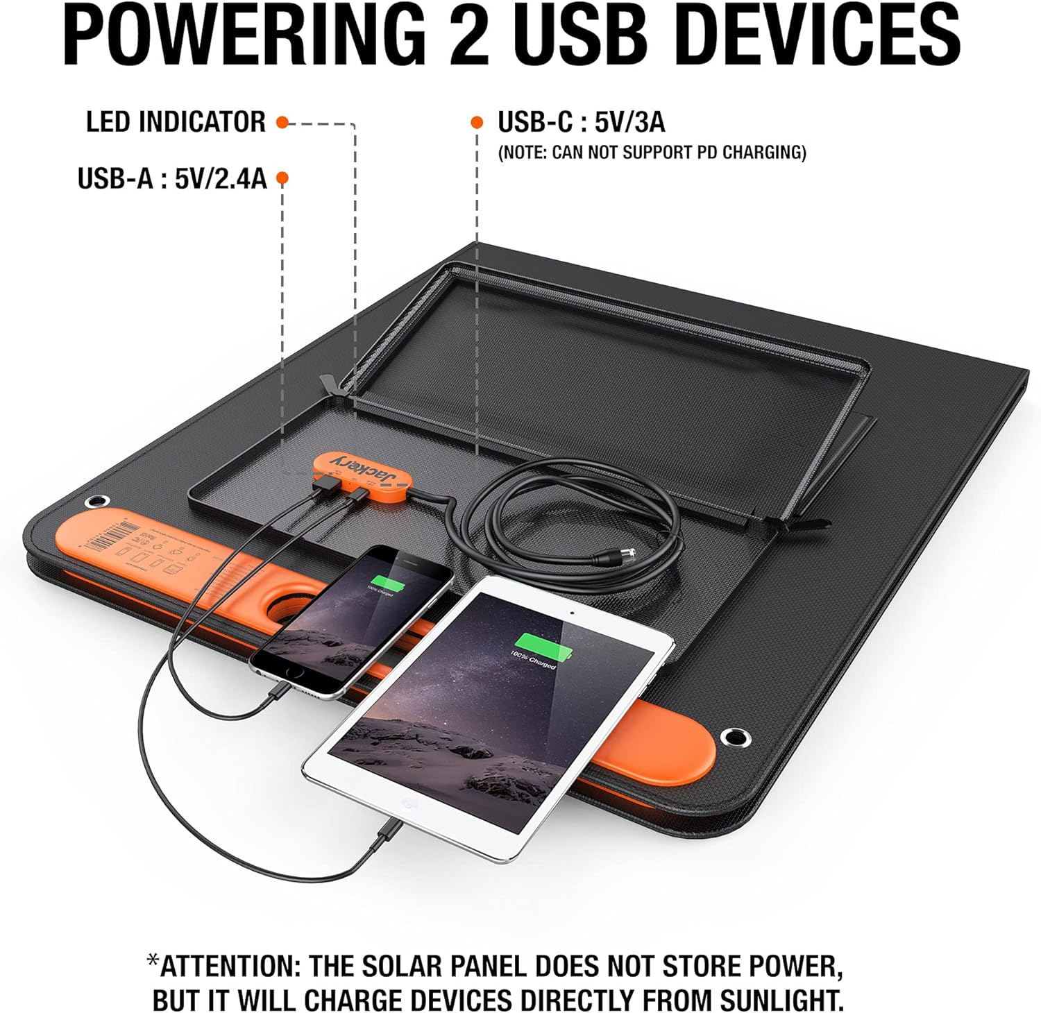 Solar Panel 60W Foldable Portable Charger a7
