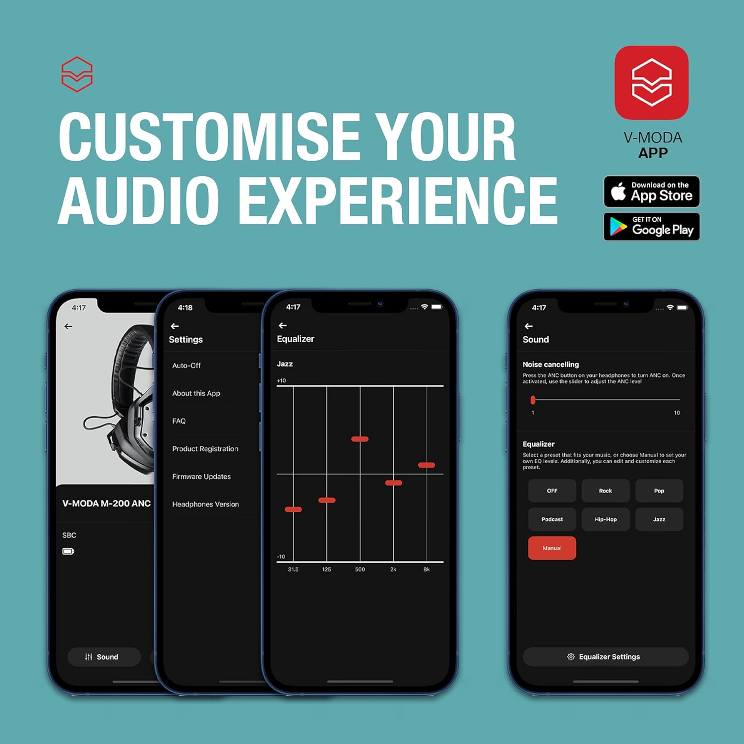 Wireless Noise Cancelling Over-Ear Headphones with Mic 7k