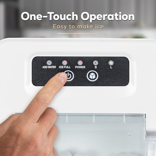 Electric Countertop Ice Maker Machine Portable 33lbs 24h Stainless Steel A7