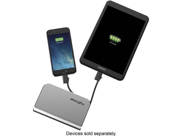 Portable Charger Power Bank 6700mAh Foldable Plug Built-in Cables A7