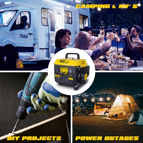 1200W Gas Powered Portable Generator for Camping Home Use A7