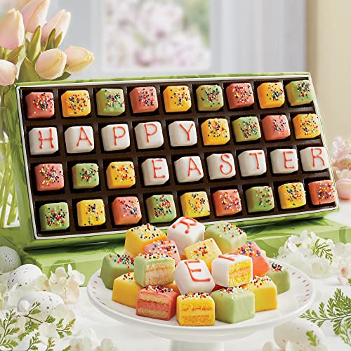 Mini Easter Petits Fours Cake Assortment 36pc A7