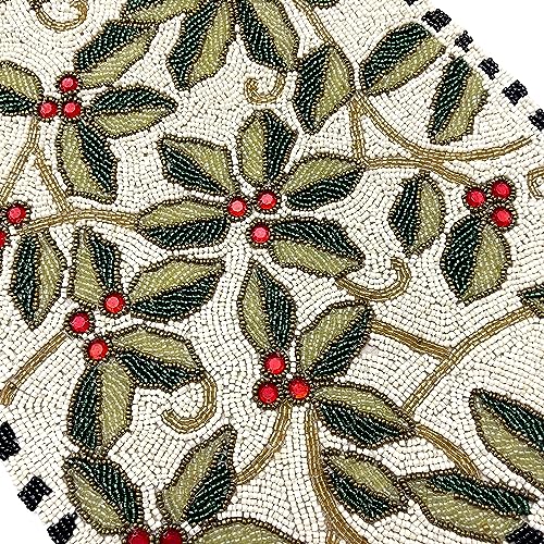 Beaded Table Runner 13x36 Multicolour H7q