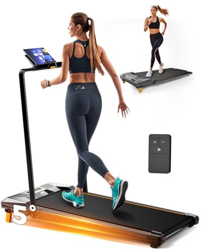 Walking Pad Treadmill, Under Desk Portable 330lbs Capacity 2.5HP 9k