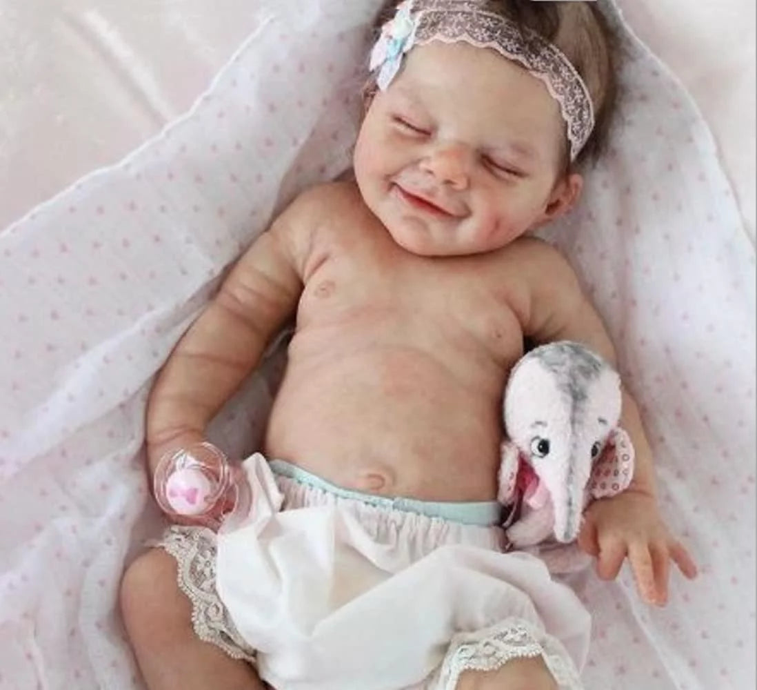 18" Realistic Newborn Baby Doll Girl Soft Vinyl Silicone Gift Set k7