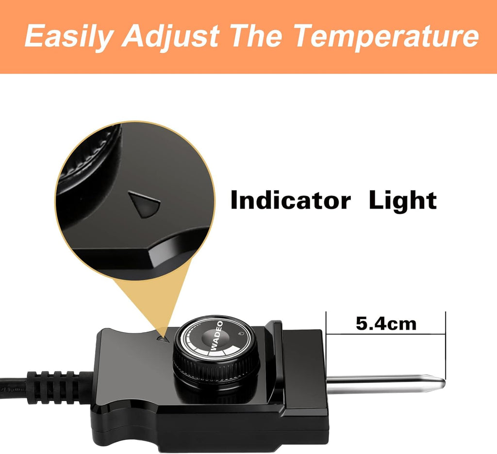 Adjustable Thermostat Probe Control Cord for Smokers 15A 110V k7