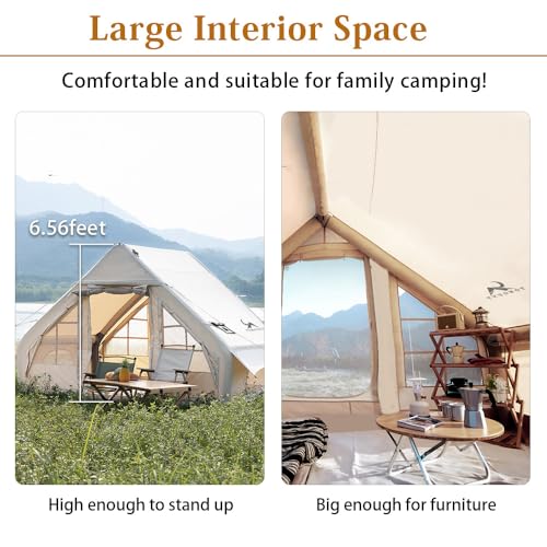 Inflatable Camping Tent 4 Season Waterproof Easy Setup a7