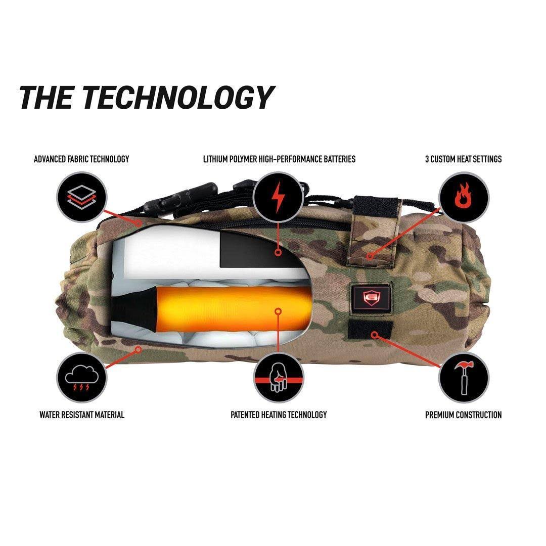 Heated Pouch Multicam 7k
