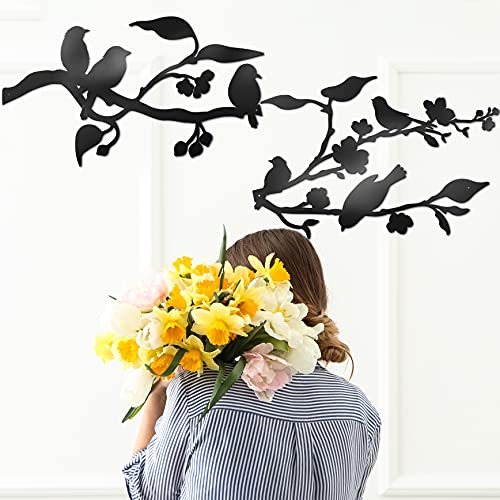 Metal Birds Wall Art Decor Outdoor 24x10 K7